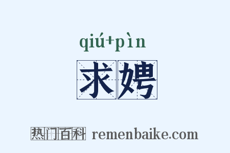 求娉是什么意思的图片